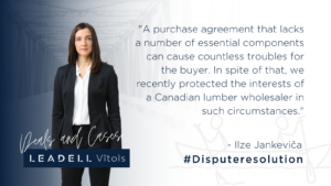 Cross border Dispute resolution attorney-at-law Ilze Jankevica advises