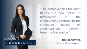 Labor Law expert Ilze Jankevica